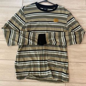 HUF shirt long sleeve green/black